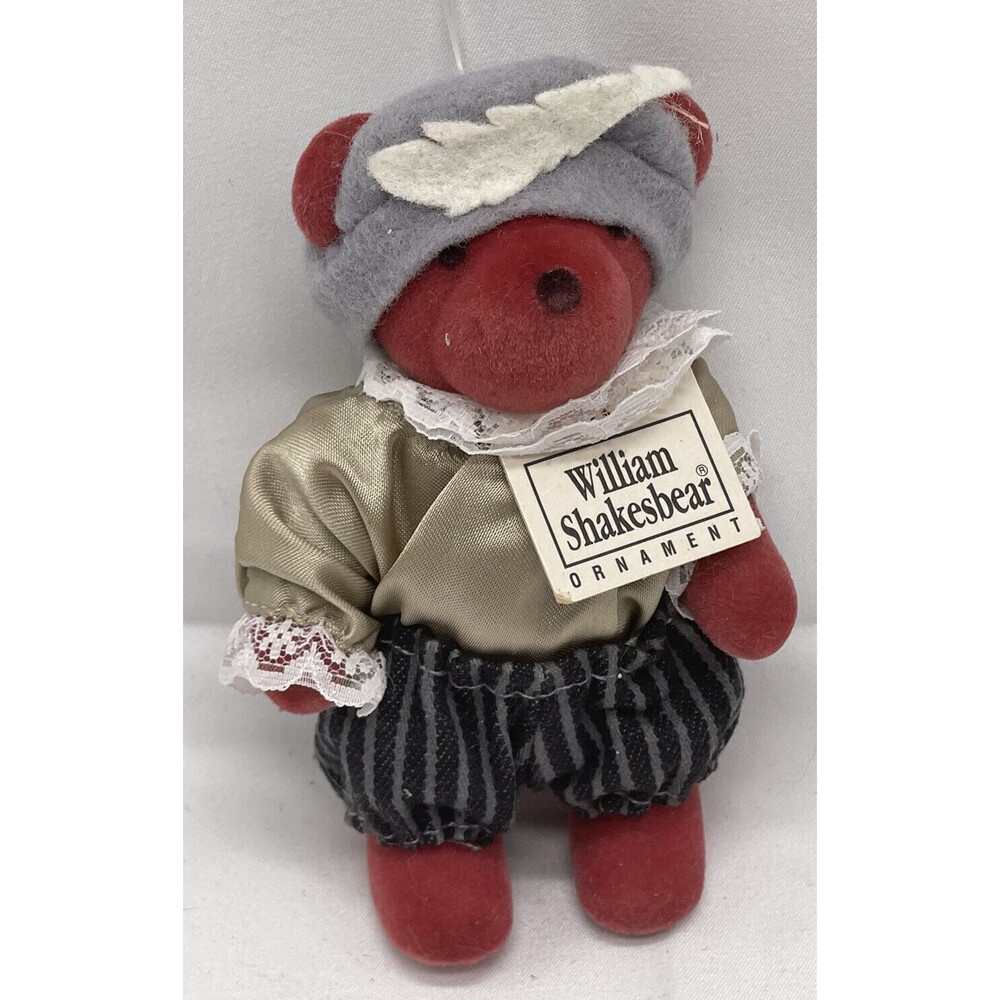 Vintage 1990 William Shakesbear Ornament North American Bear Co. 5” VIB